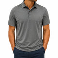 Herren Poloshirt XL Grau Kurzarm mit Kragen